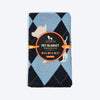 HUFT Cuddle Checks Blanket For Dog & Cat - Blue - Heads Up For Tails
