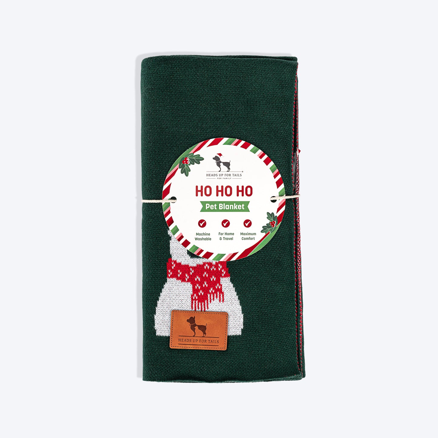 HUFT Pawlar Bear Blanket For Dog & Cat - Green - Heads Up For Tails