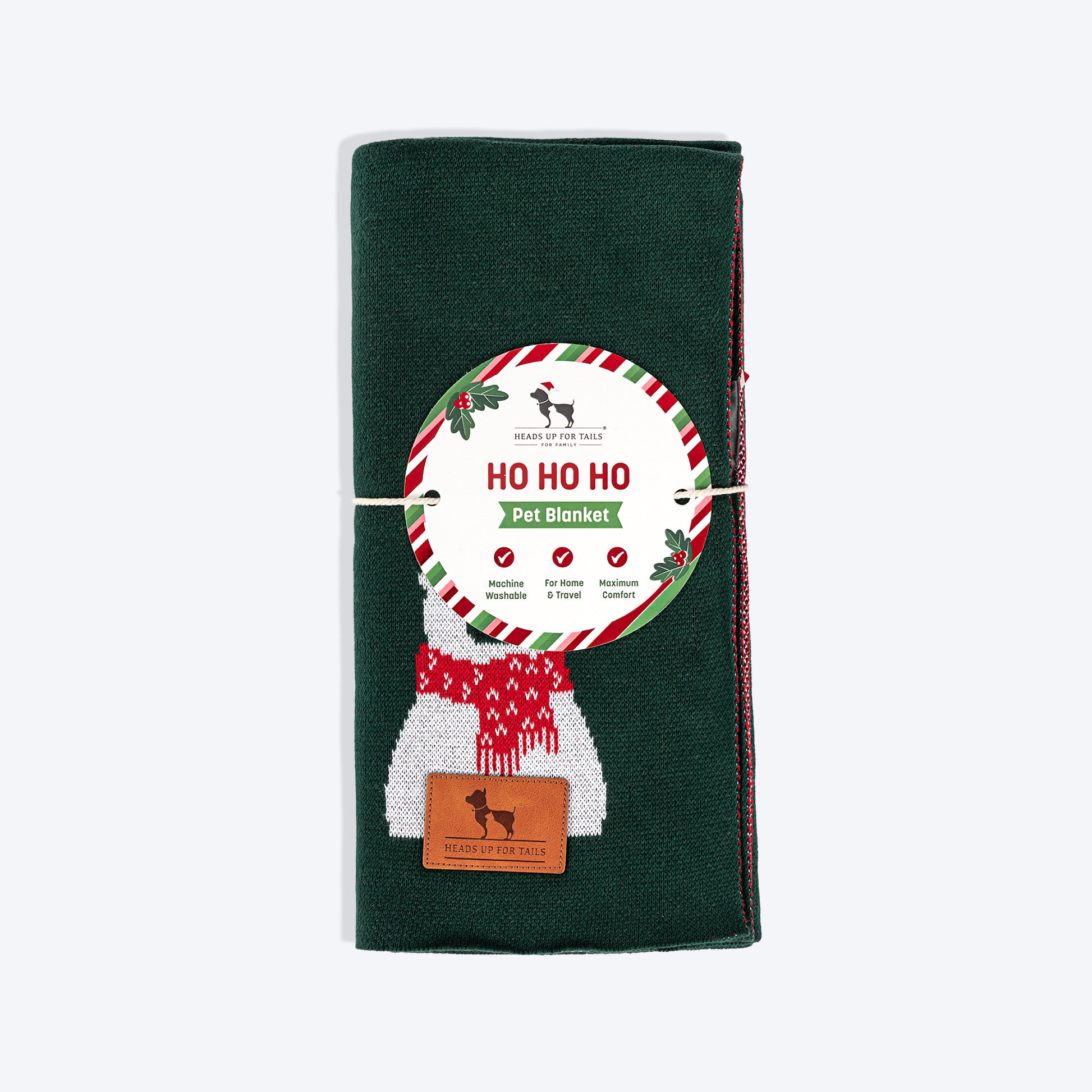 HUFT Pawlar Bear Blanket For Dog & Cat - Green - Heads Up For Tails