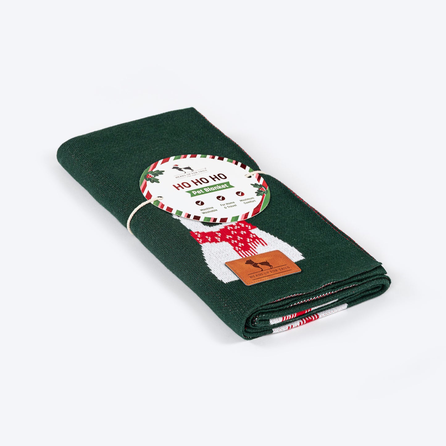 HUFT Pawlar Bear Blanket For Dog & Cat - Green - Heads Up For Tails