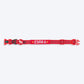 HUFT Xplorers Personalised Dog Collar - Red - Heads Up For Tails
