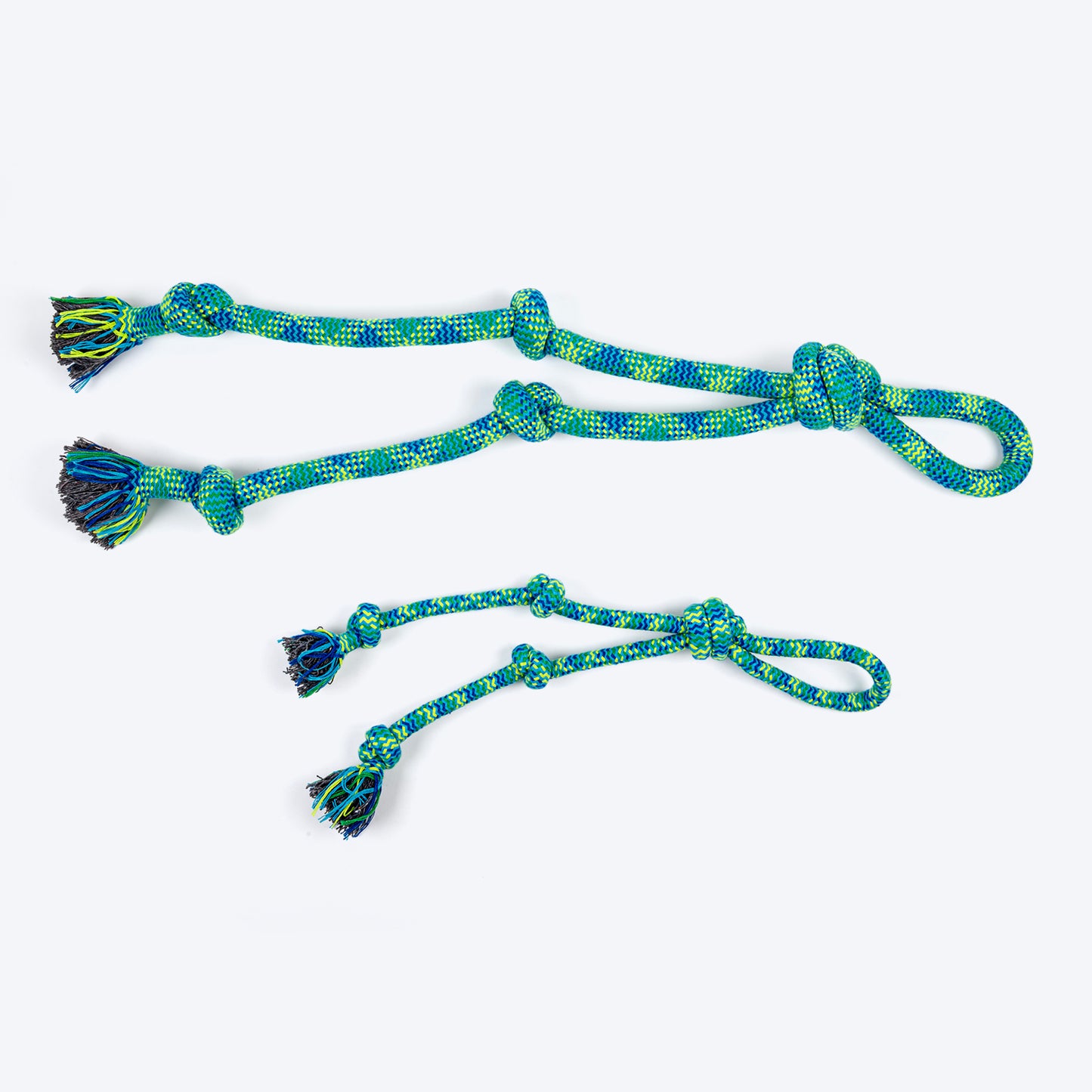 HUFT Tuggables Mighty Knots Rope Toy For Dog - Blue & Green