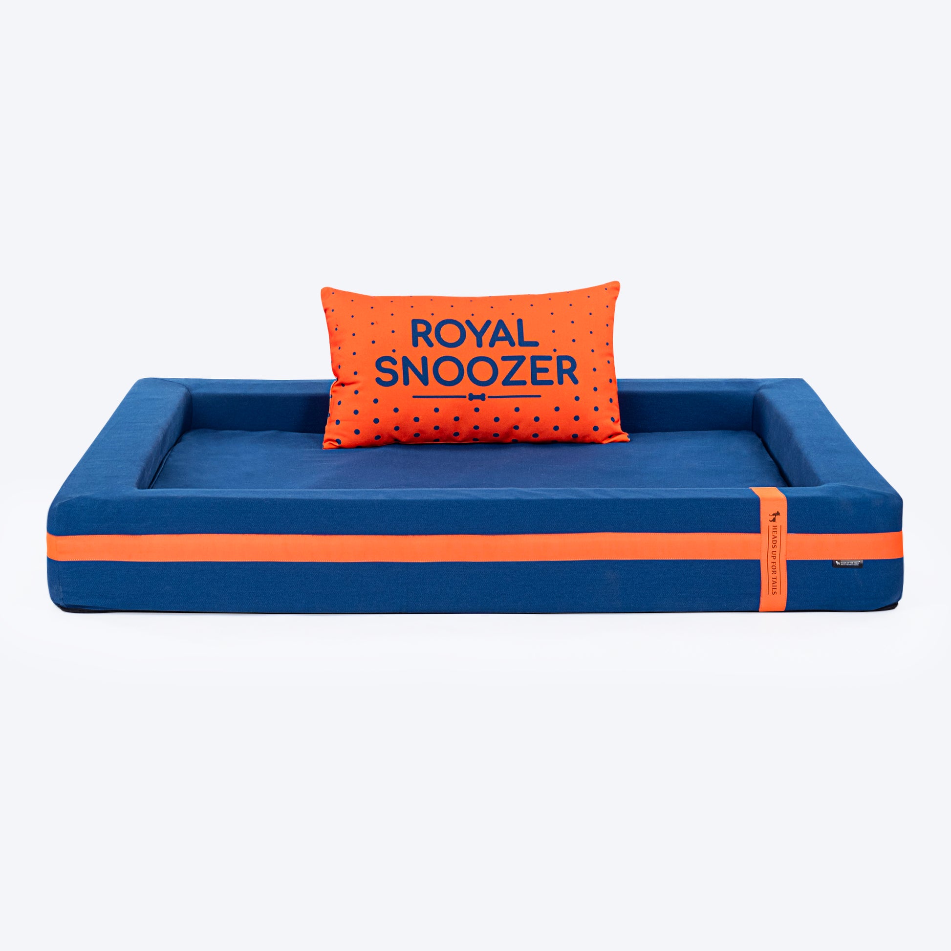 HUFT Royal Snooze Bed for Dog - Navy - Heads Up For Tails