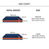 HUFT Royal Snooze Bed for Dog - Navy - Heads Up For Tails