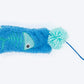 HUFT Fishin' Socks Wand Toy With Catnip For Cat - Blue