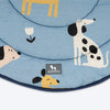 HUFT Bark & Bloom Round Mat For Dog & Cat - Blue - Heads Up For Tails