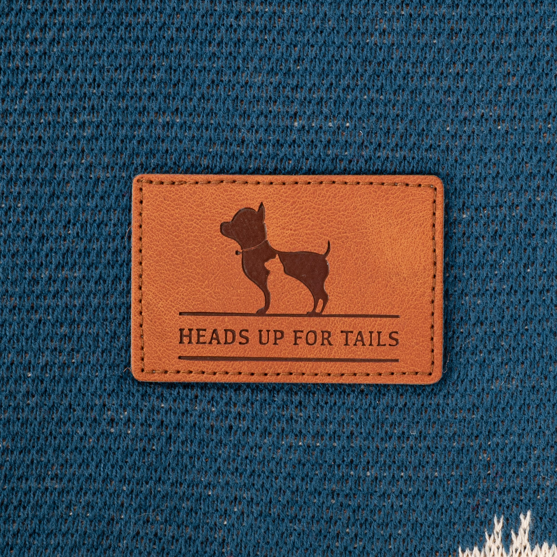 HUFT Bark & Bloom Blanket For Dog - Blue - Heads Up For Tails