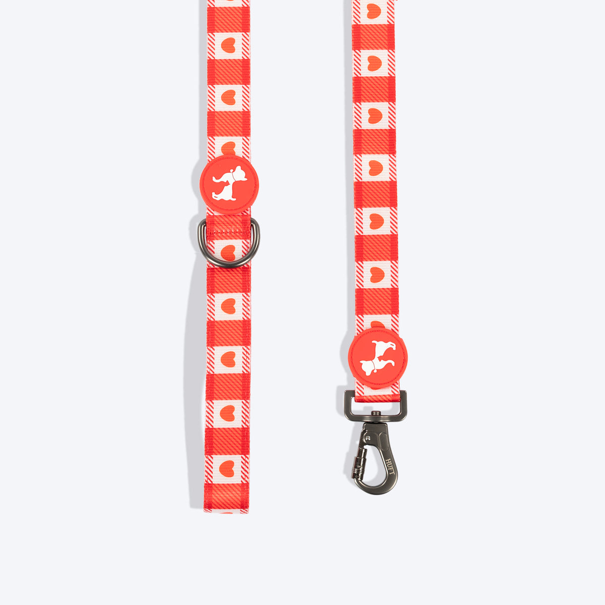 HUFT Berry Love Leash For Dog - Red