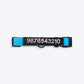 HUFT Classic Personalised (Mobile No.) Dog Collar - Ocean Blue - Heads Up For Tails