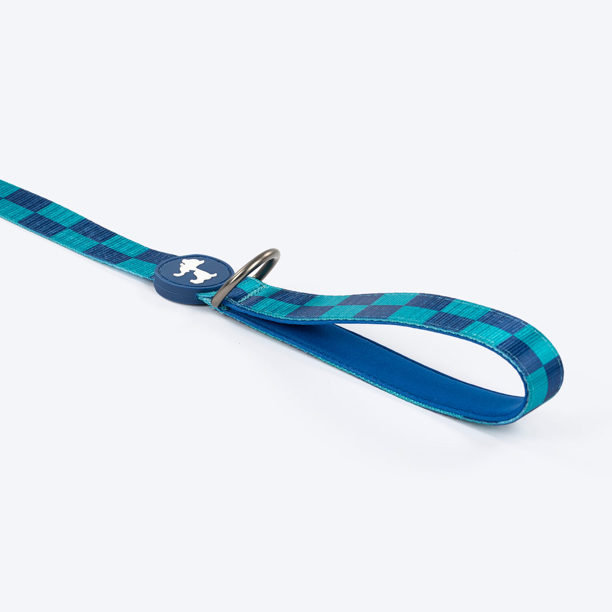HUFT Frosted Checks Leash For Dog - Blue