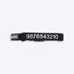 HUFT Classic Personalised (Mobile No.) Dog Collar - Coal Black - Heads Up For Tails