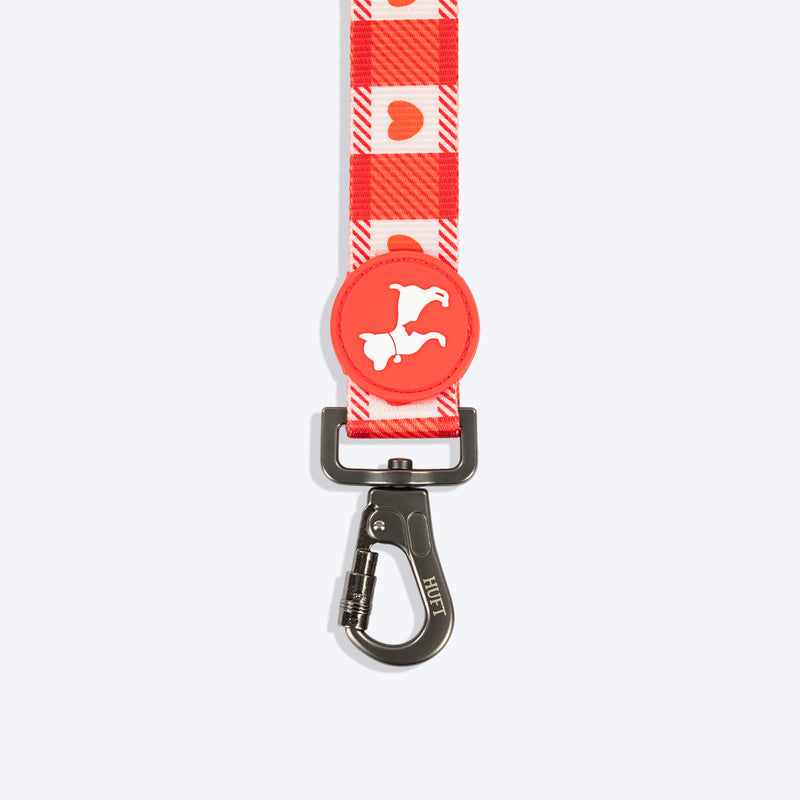 HUFT Berry Love Leash For Dog - Red