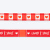 HUFT Berry Love Leash For Dog - Red