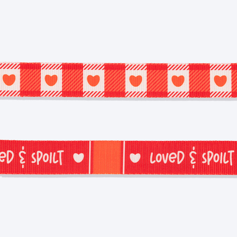 HUFT Berry Love Leash For Dog - Red