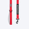HUFT Classic Personalised (Mobile No.) Dog Leash - Cherry Red - Heads Up For Tails