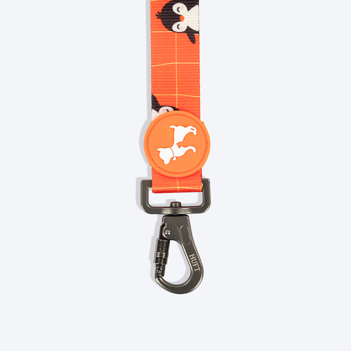 HUFT Peppy Penguin Leash For Dog - Orange