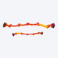 HUFT Tuggables Happy Knots Rope Toy For Dog - Orange & Red