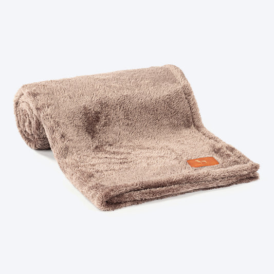 HUFT Furry Wrap Blanket For Dog & Cat - Dark Brown