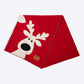 HUFT Reindeer Dreams Blanket For Dog - Red - Heads Up For Tails