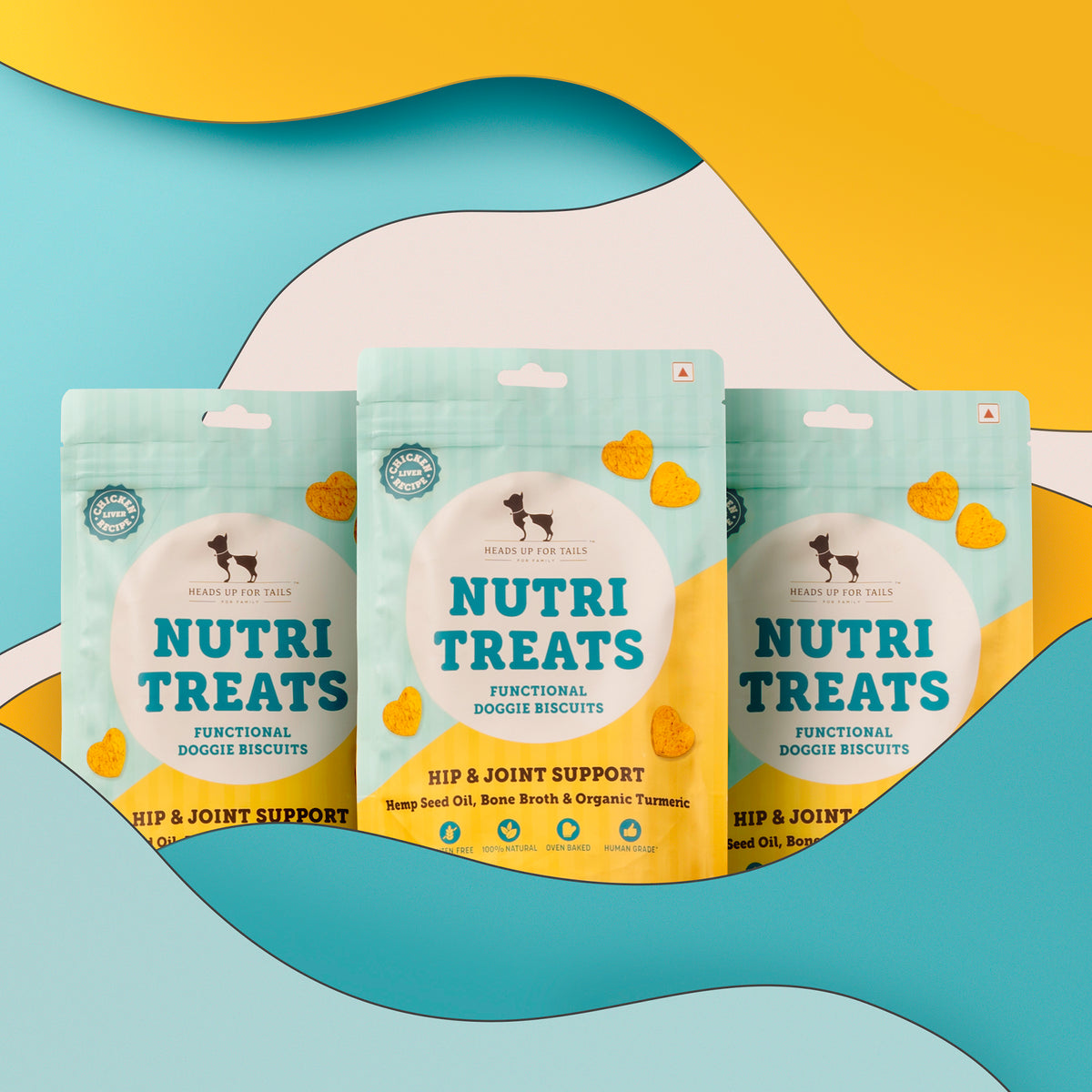 HUFT Nutri Treats For Dogs - Hip & Joint Support - 150 g - Heads Up For Tails