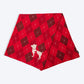 HUFT Cuddle Checks Blanket For Dog & Cat - Red - Heads Up For Tails