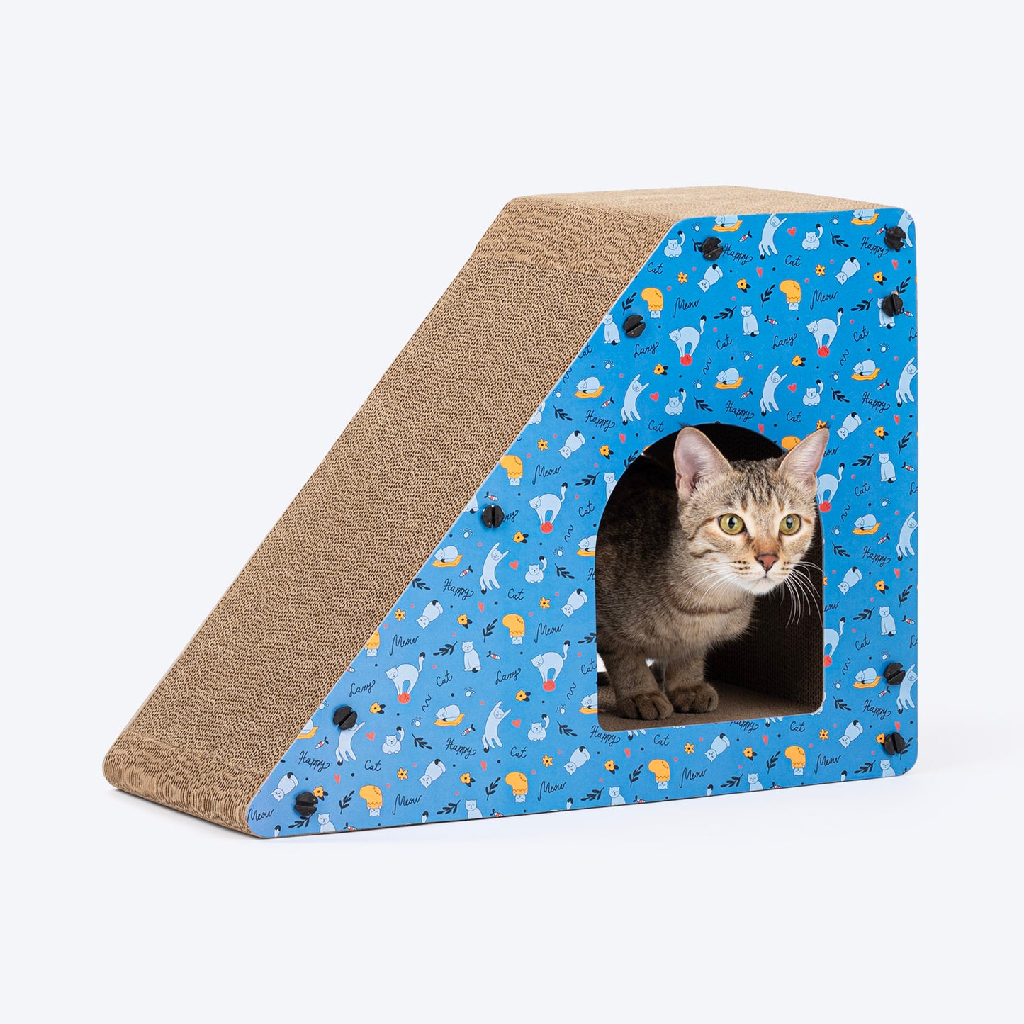 HUFT Whisker Hub Scratcher For Cat - Blue - Heads Up For Tails
