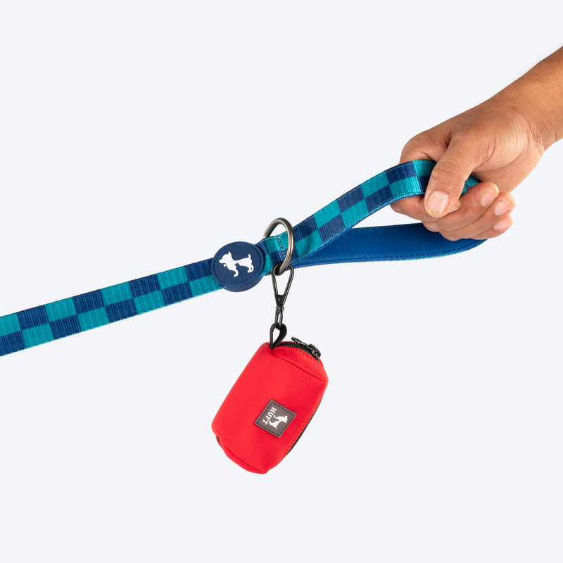 HUFT Frosted Checks Leash For Dog - Blue
