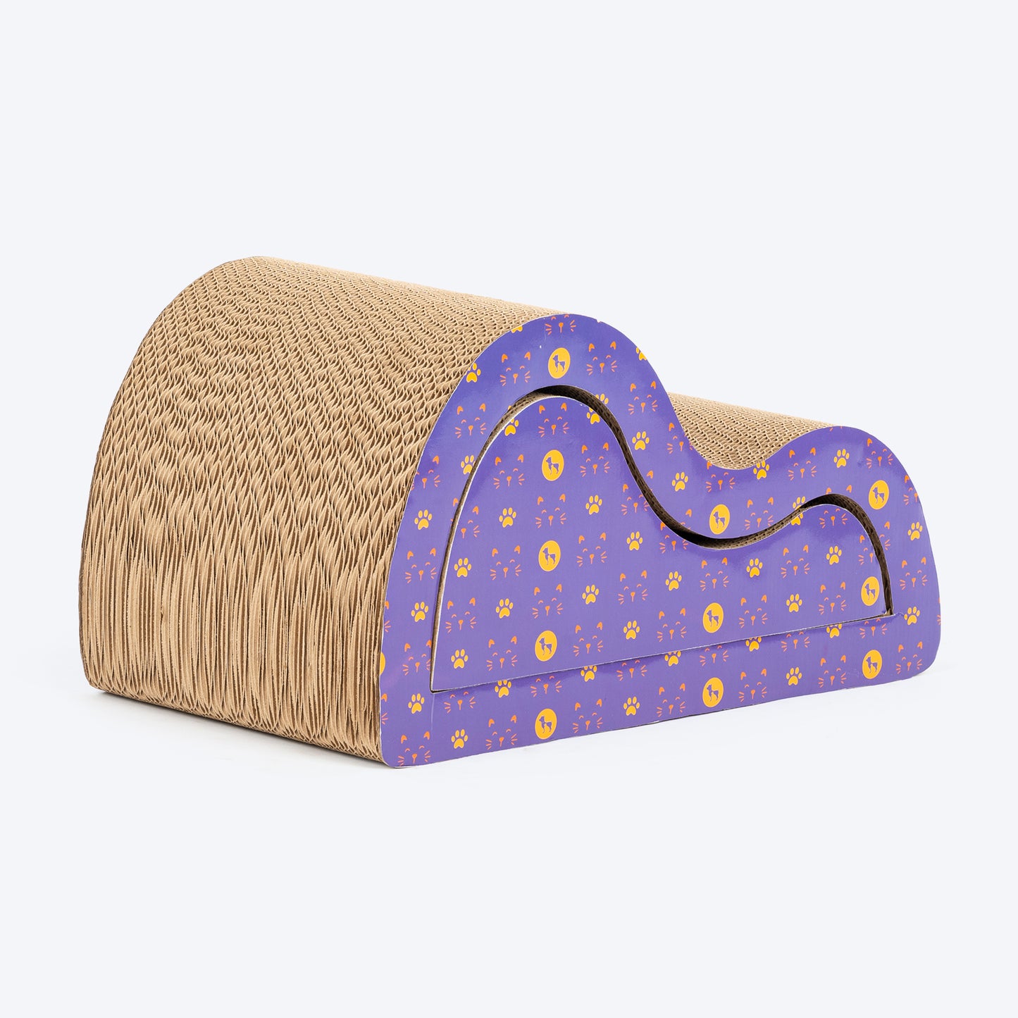 HUFT Wavy Whiskers Scratcher For Cat - Violet