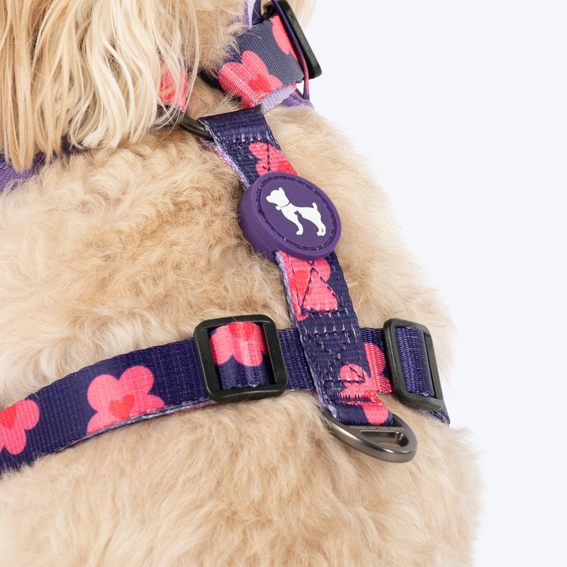 HUFT Midnight Meadow Adjustable Harness For Dog - Purple
