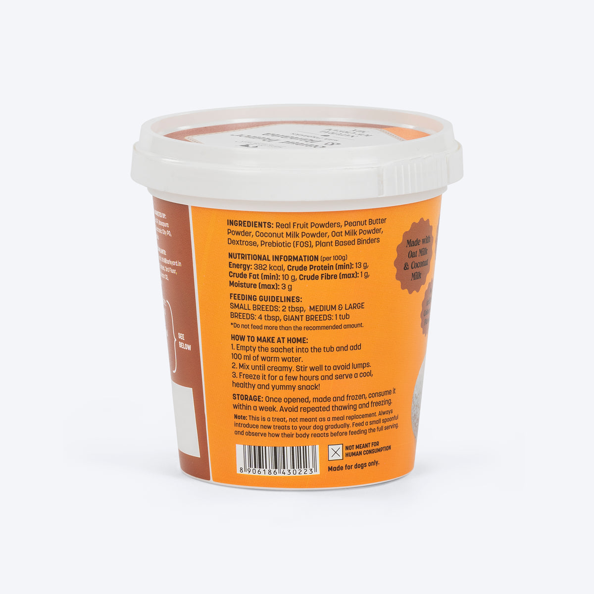 HUFT Ice Cream Peanut Butter & Banana With Prebiotics Mix Treat For Dog - 40 gm - Heads Up For Tails