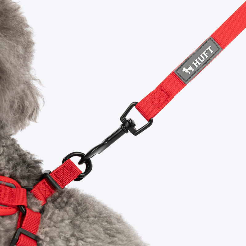 HUFT Free Flow Koko Koala Step In Harness & Leash Set For Dog - Red