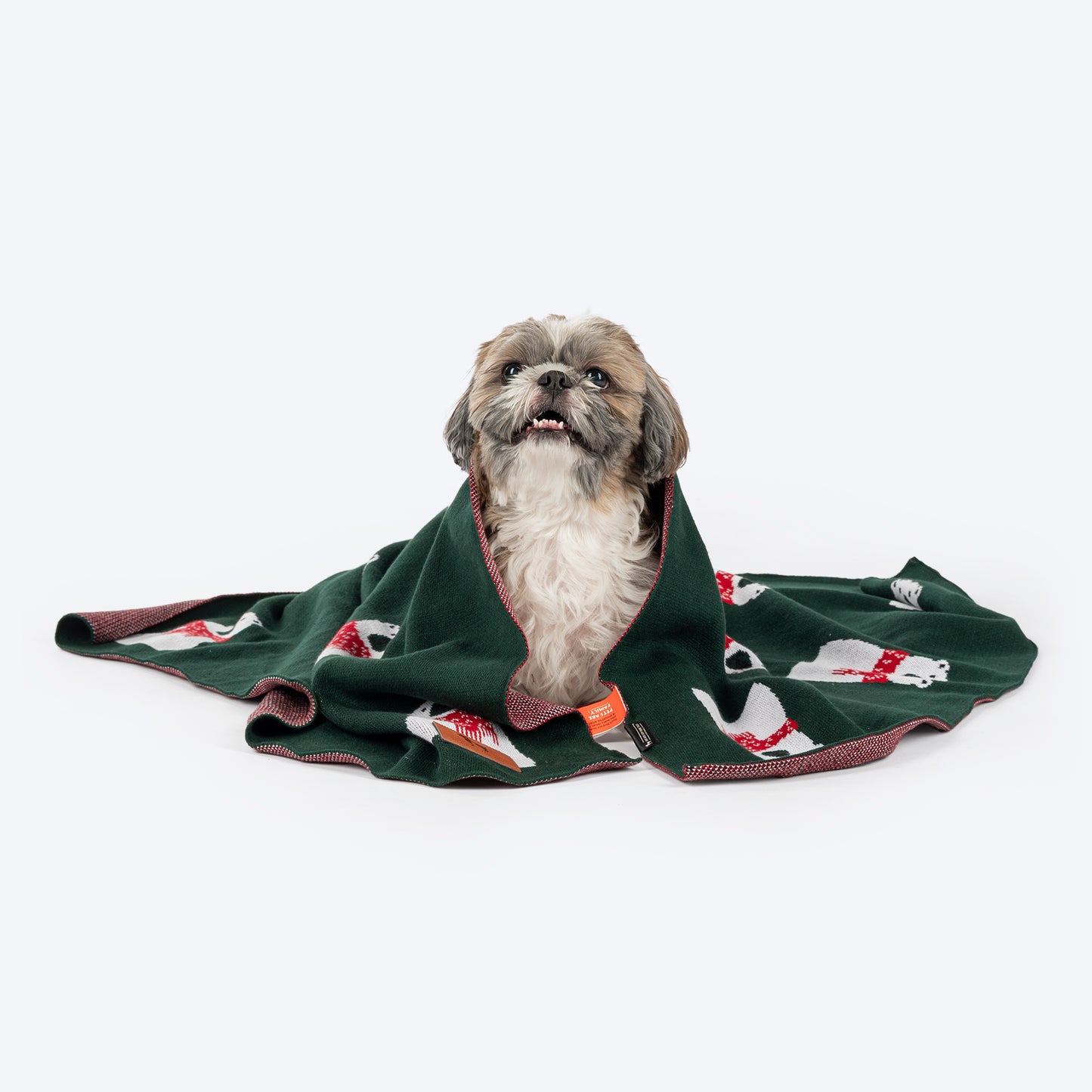 HUFT Pawlar Bear Blanket For Dog & Cat - Green - Heads Up For Tails