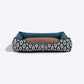 HUFT Bohemian Bliss Lounger Dog Bed - Teal & Brown -01
