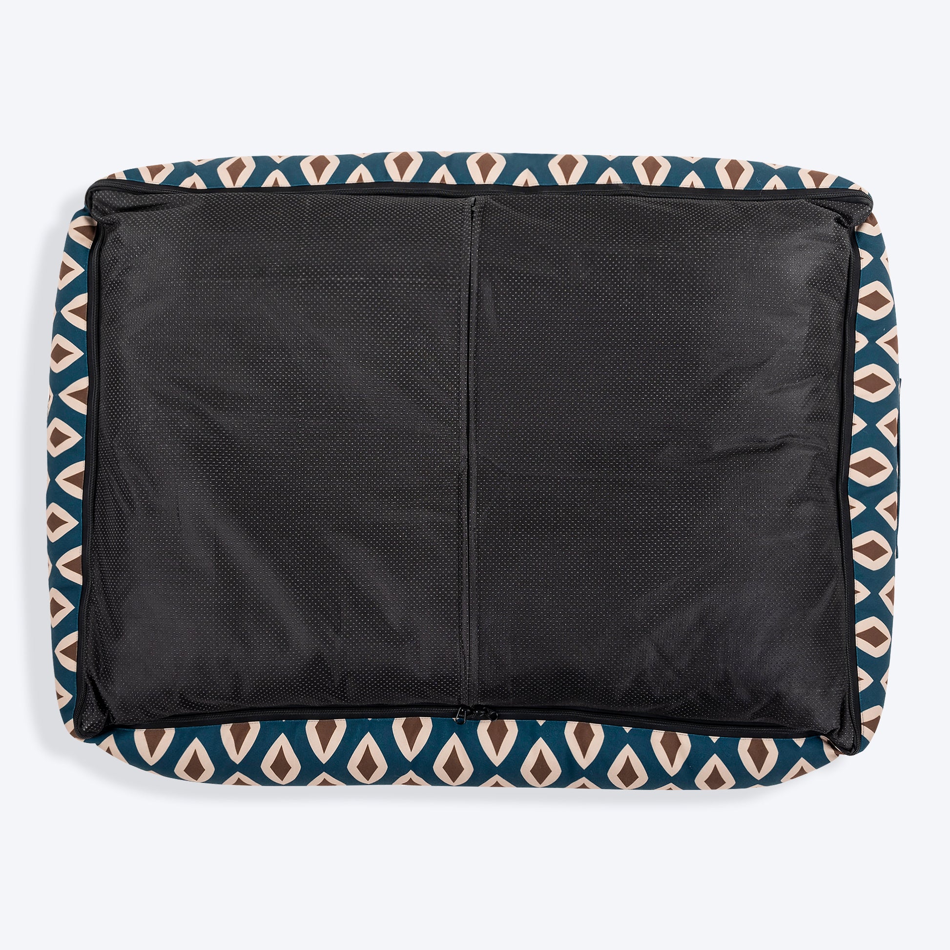 HUFT Bohemian Bliss Lounger Dog Bed - Teal & Brown -09