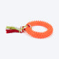 TLC Spike Ring Teether Chew Toy For Dog - Orange