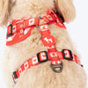 HUFT Berry Love Adjustable Harness For Dog - Red