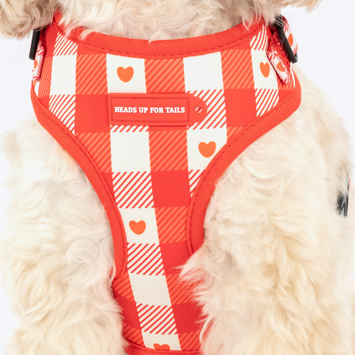HUFT Berry Love Adjustable Harness For Dog - Red