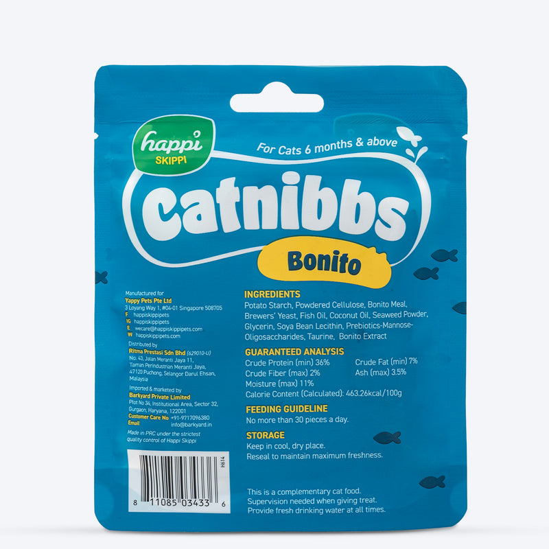 Happi Skippi Catnibbs Bonito Vitality Chewy & Yummy Cat Treat - 60 gm - Heads Up For Tails