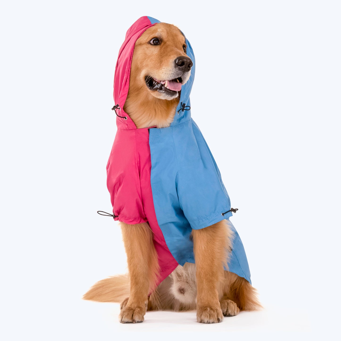 HUFT Magical Mist Dog Raincoat - Light Blue & Pink - Heads Up For Tails