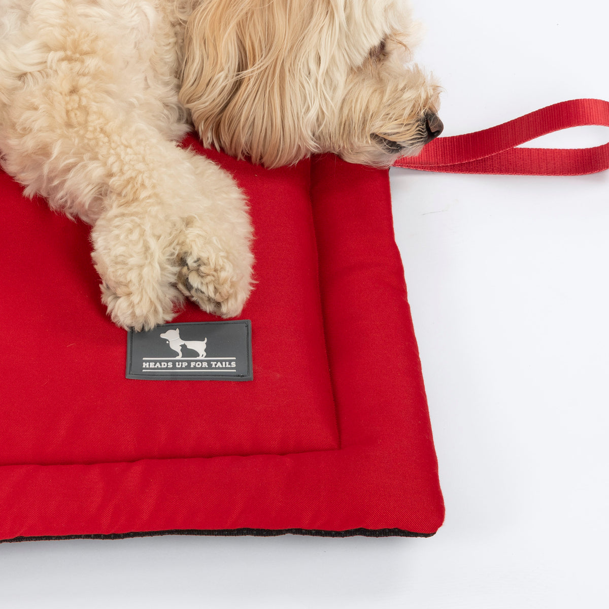 HUFT Cloudy Bear Classic Mat For Dog & Cat - Red