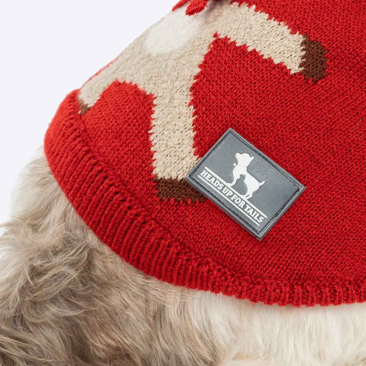 HUFT Rudolph'¬€ž¢s Red-Nose Sweater For Small Dog - Red - Heads Up For Tails