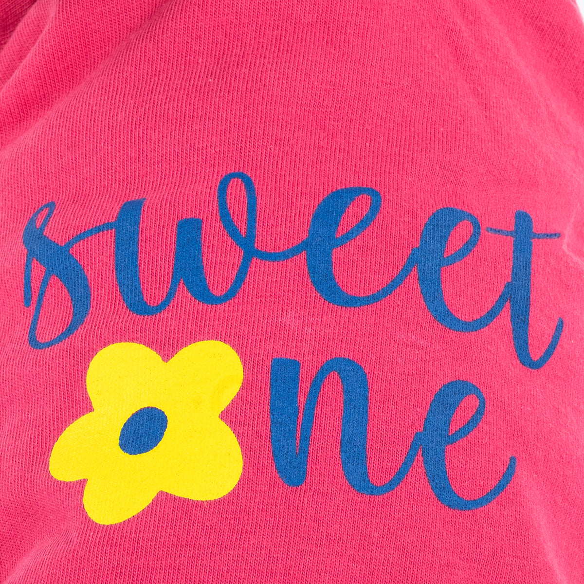 HUFT Sweet One Printed T-Shirt For Dog - Pink