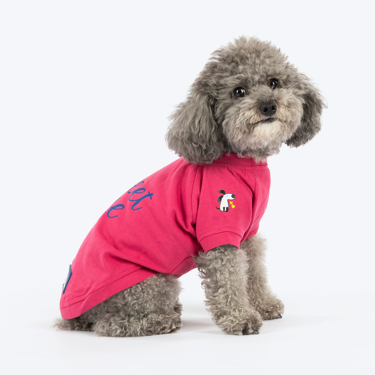 HUFT Sweet One Printed T-Shirt For Dog - Pink