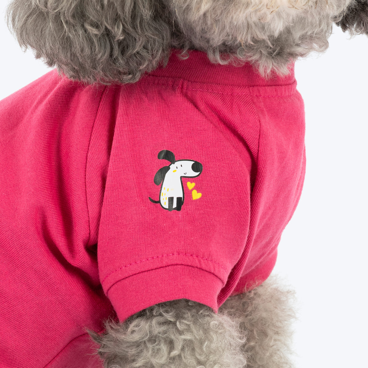 HUFT Sweet One Printed T-Shirt For Dog - Pink