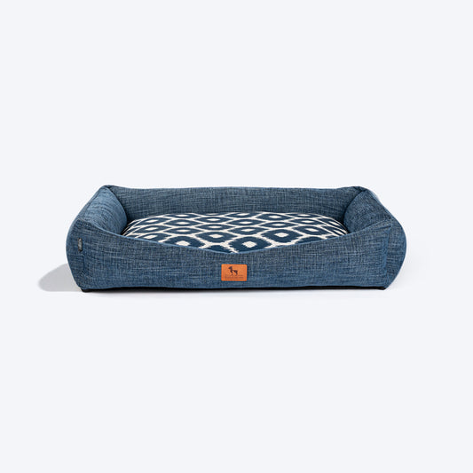 HUFT Blueloom Lounger Bed For Dog - Blue