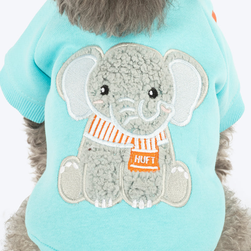 HUFT Little Jumbo Sweatshirt For Dog - Aqua