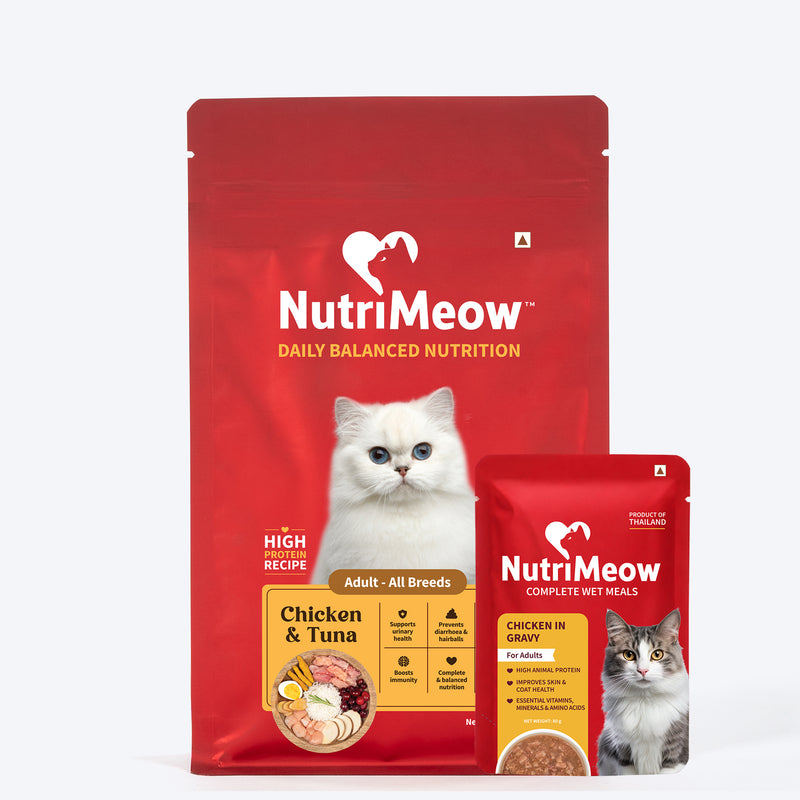 Nutrimeow Adult Cat Chicken & Tuna Meal Combo