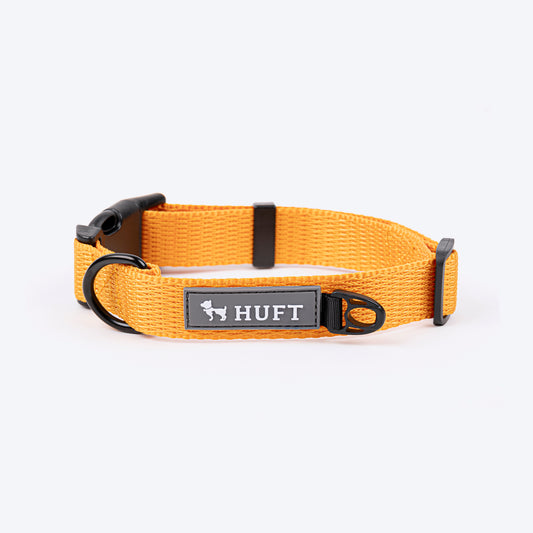 HUFT Basics Dog Collar - Yellow_01