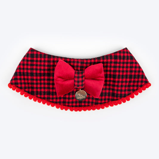 HUFT Tinsel Tails Scarf For Cat & Puppy - Red