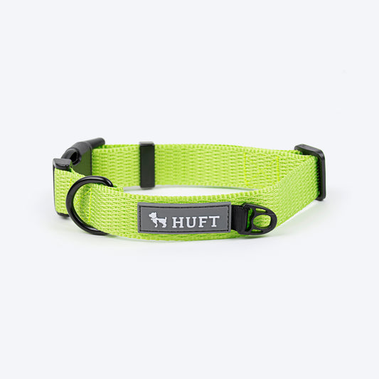 HUFT Basics Dog Collar - Neon Green_01